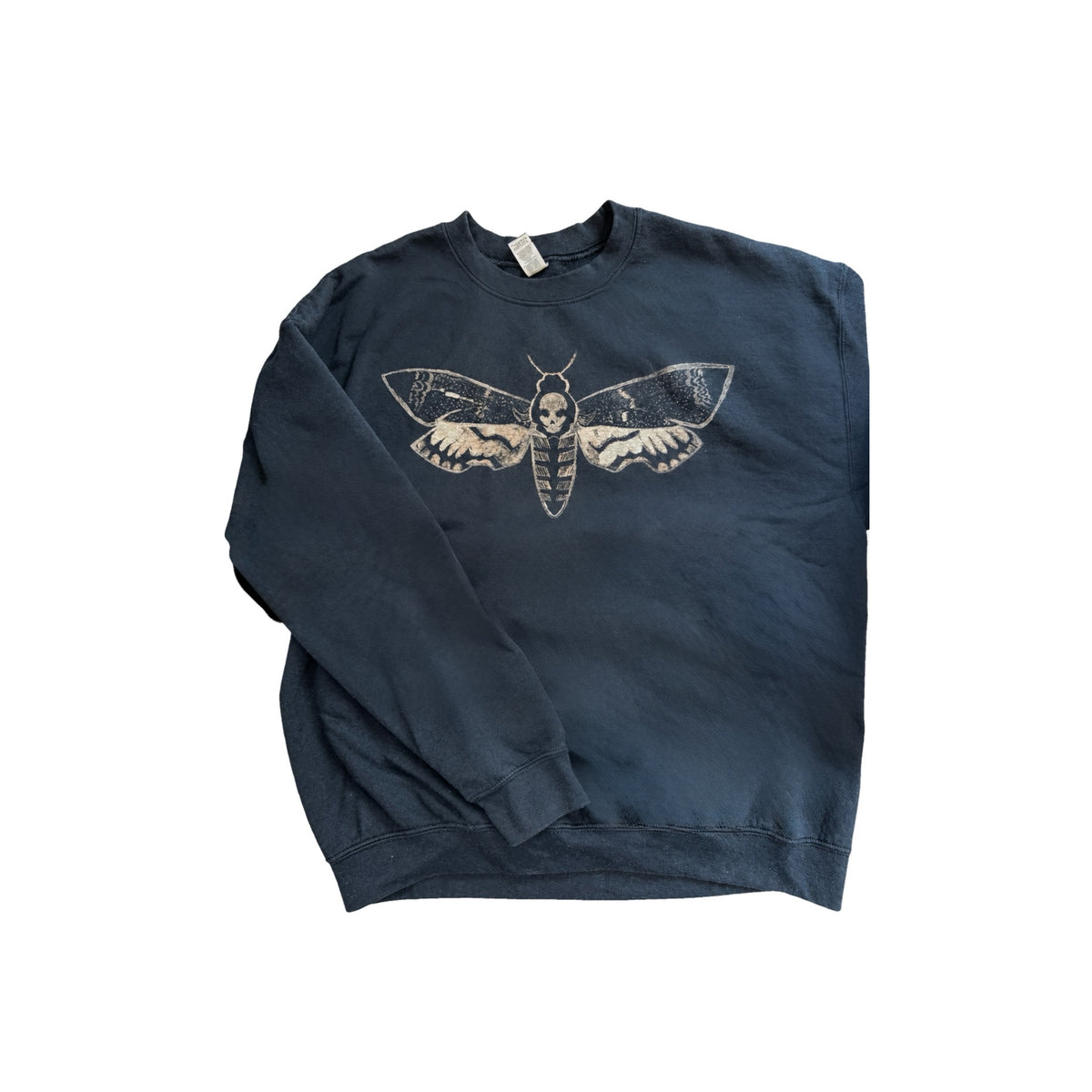 Death’s-Head Hawkmoth Hand-Painted Bleach Dyed Sweatshirt
