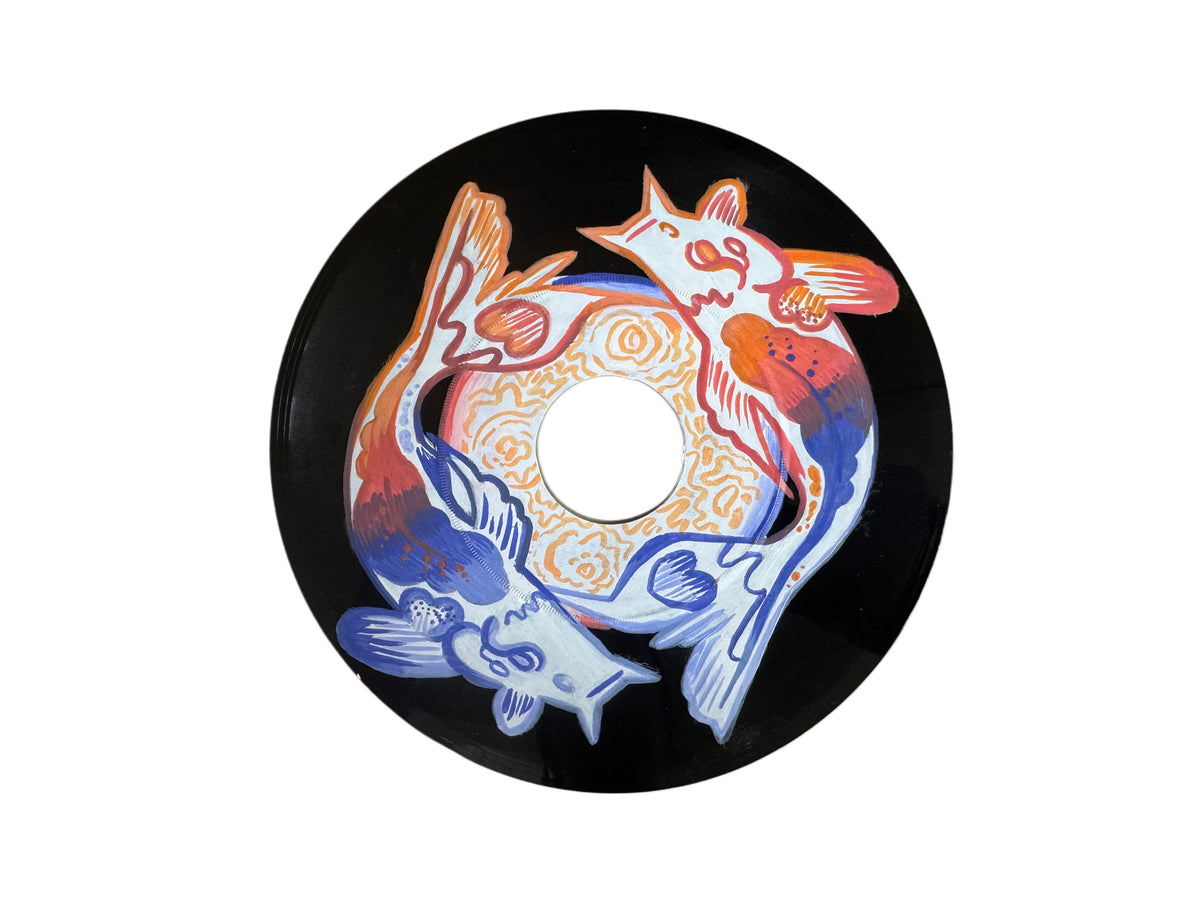 Original Hand Painted Vinyl Record 🪴