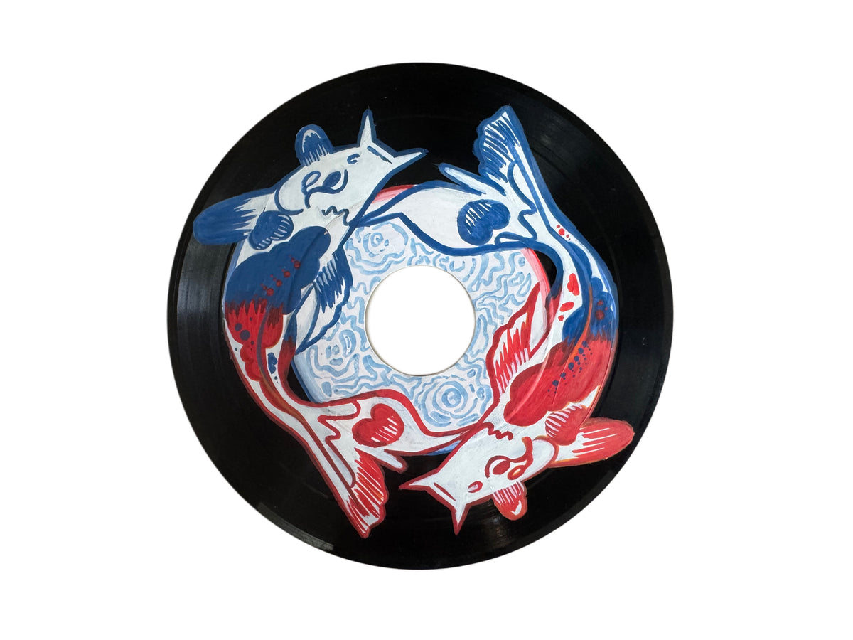 Original Hand Painted Vinyl Record 🪴