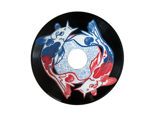Original Hand Painted Vinyl Record 🪴
